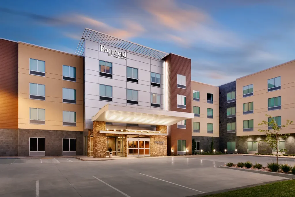ae_urbia_ff_slcfw_exterior_dusk_4 AE Ubria Architects and Engineers Fairfield Inn and Suites